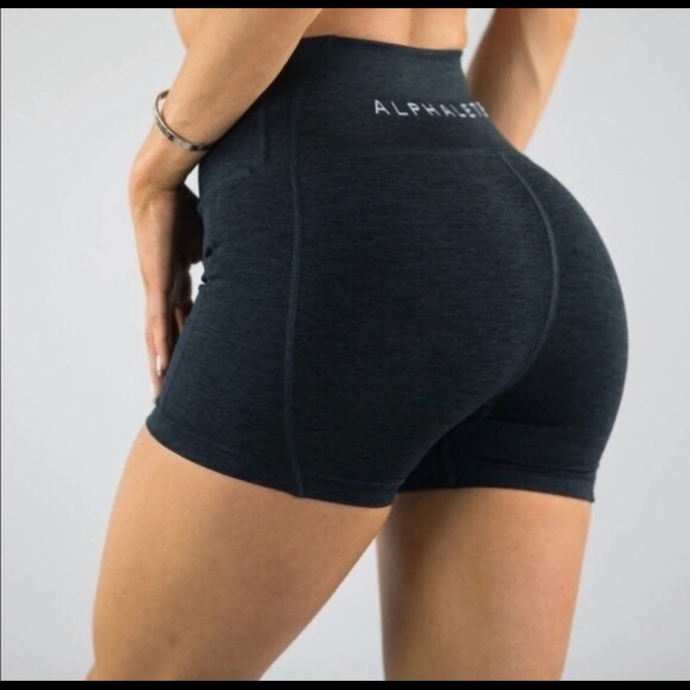 Alphalete Revival Gym Shorts in Black